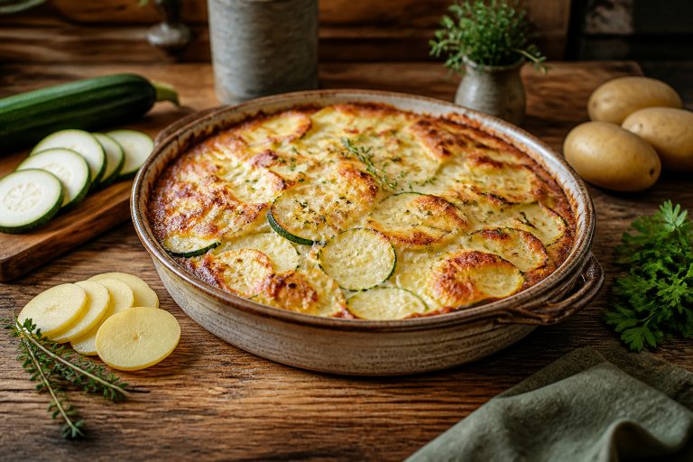 Gratin dauphinois aux courgettes un delice rustique