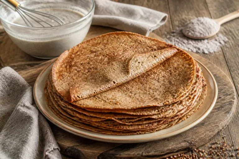 Galettes de sarrasin dorees et texturees