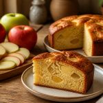 Gateau quatre quarts aux pommes dore