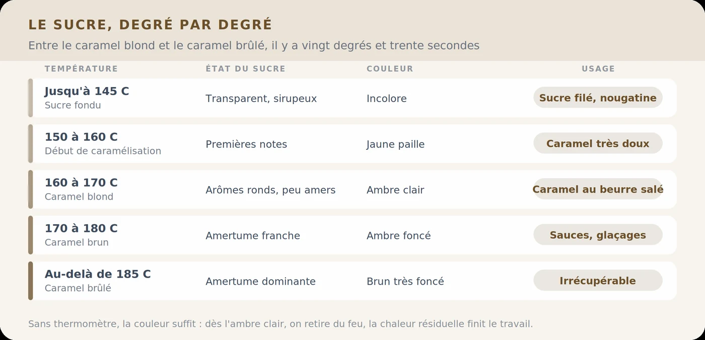 Le sucre degré par degré