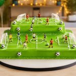 Gateau terrain de football festif