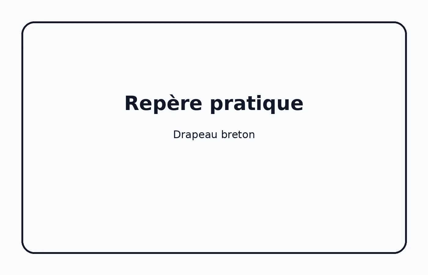 Illustration de drapeau breton